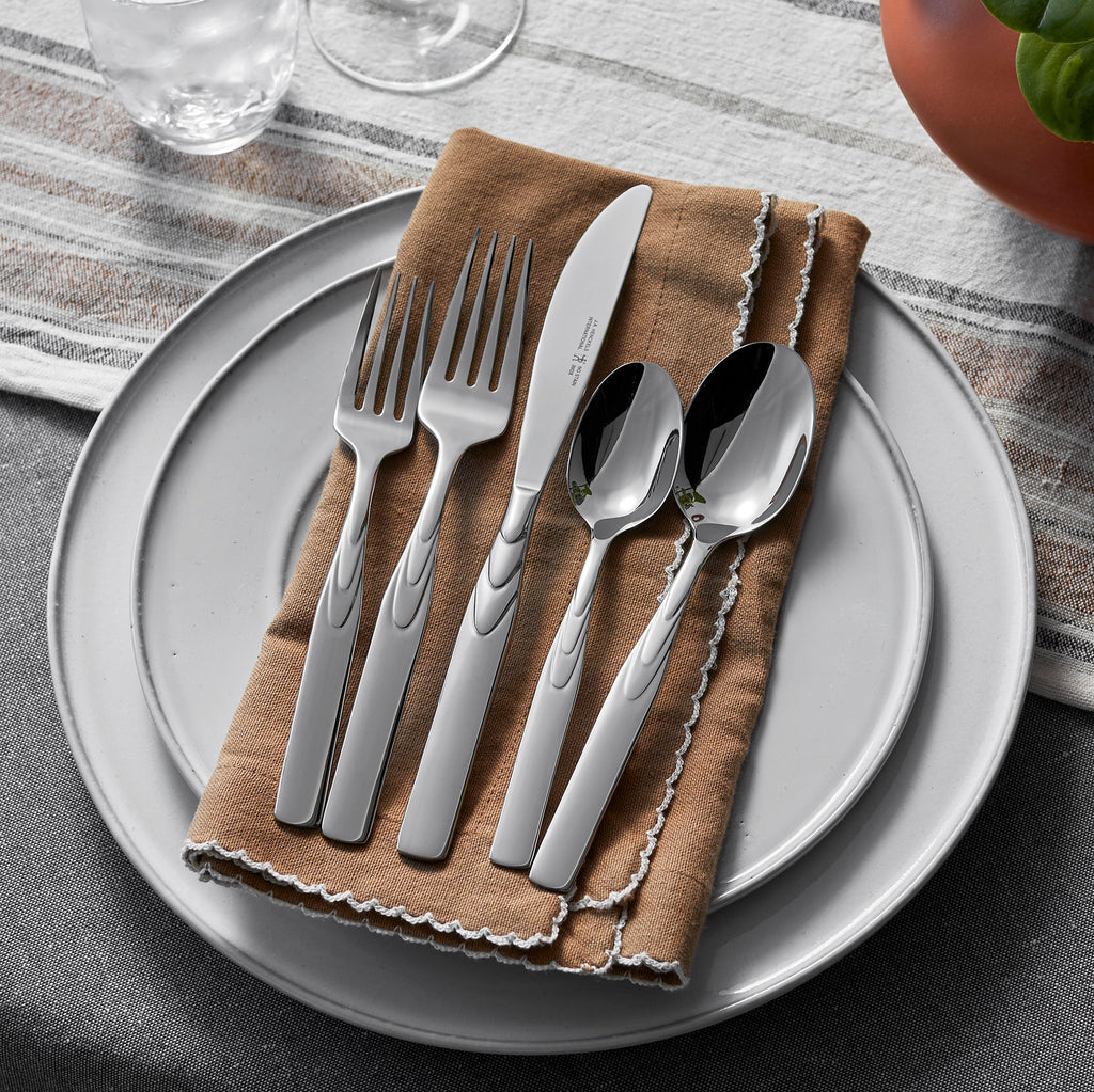 Rapture 45-Piece 18/10 Stainless Steel Flatware Set