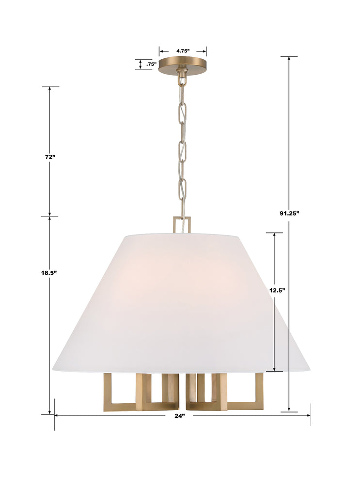 Lofton 5 Light Chandelier