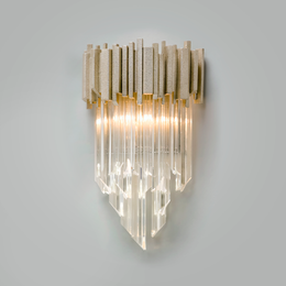 Mystique Wall Sconce - Modern Silver Leaf