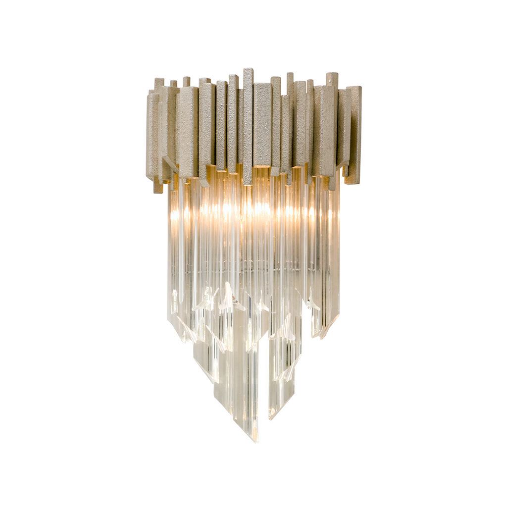 Mystique Wall Sconce - Modern Silver Leaf