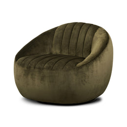 Audie Swivel Chair - Surrey Olive