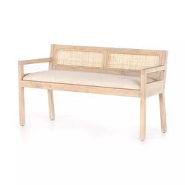 Clarita Accent Bench, Thames Cream by Four Hands