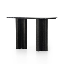 Terrell Console Table - Black Marble