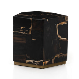 Shep End Table - Dark Petrified Wood