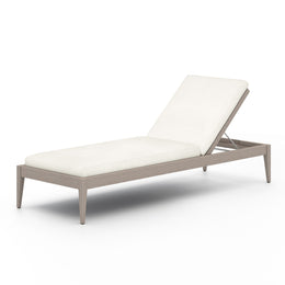 Sherwood Outdoor Chaise, Weathered Grey - Venao Ivory