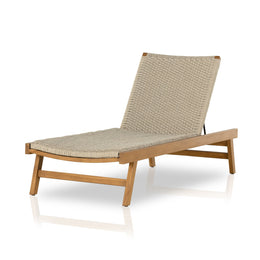 Delano Outdoor Chaise - Ivory Rope