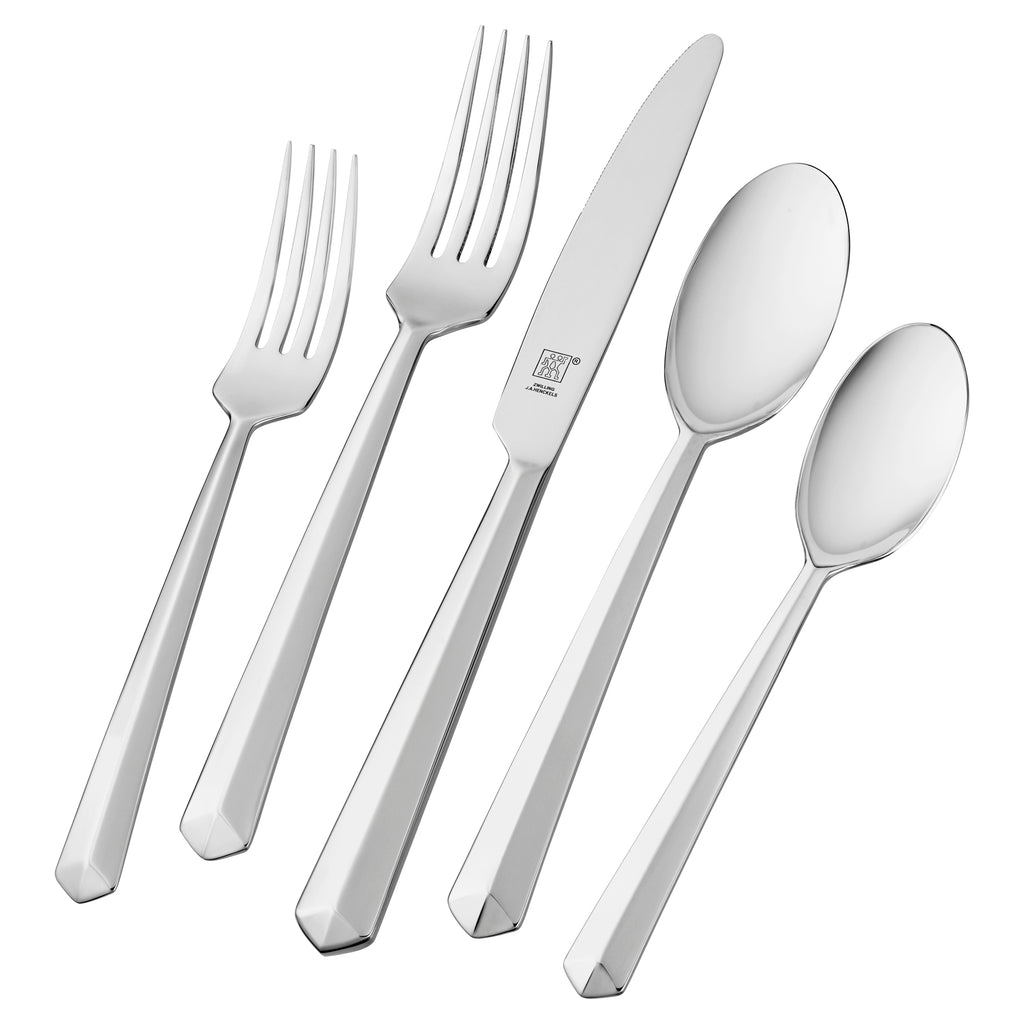 Alluri 42-Piece 18/10 Stainless Steel Flatware Set