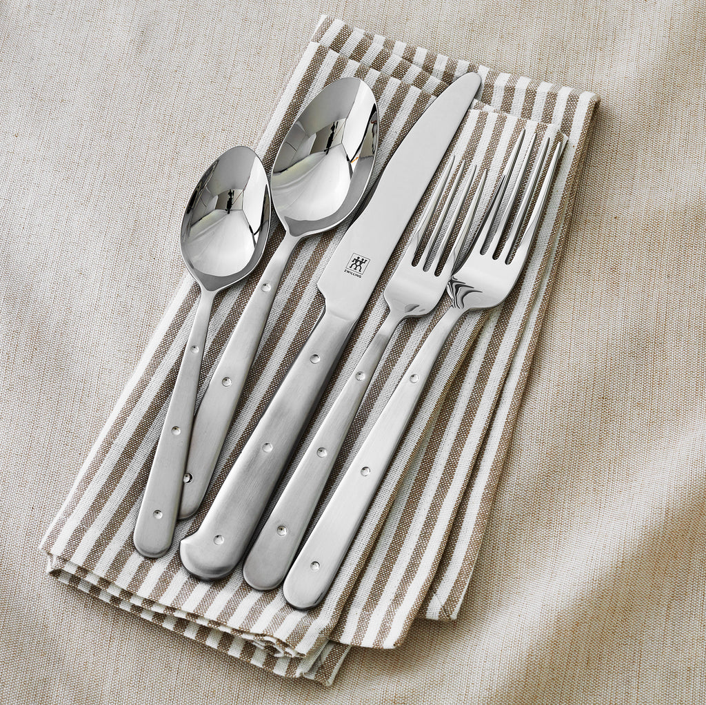 Porterhouse 45-Piece 18/10 Stainless Steel Flatware Set