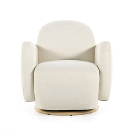 Enya Swivel Chair - Gibson White