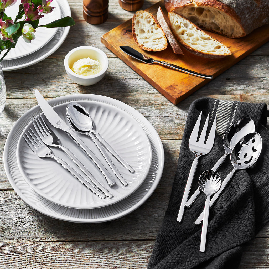 Opus 45-Piece 18/10 Stainless Steel Flatware Set