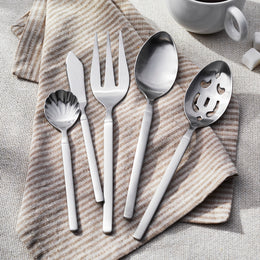 Opus Satin 45-Piece 18/10 Stainless Steel Flatware Set