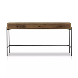 Eaton Modular Desk, Amber Oak Resin