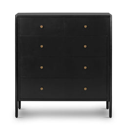 Soto 5 Drawer Dresser, Black by Four Hands