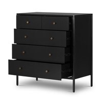 Soto 5 Drawer Dresser, Black