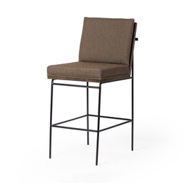 Crete Bar + Counter Stool - FIQA Boucle Cocoa