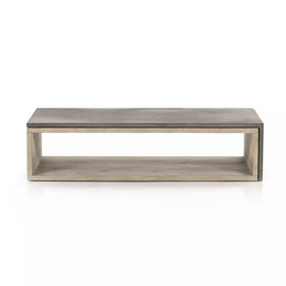 Faro Coffee Table - Dark Grey Concrete by Four Hands