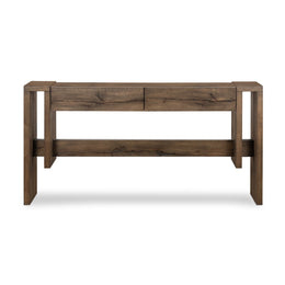 Beam Console Table, Rustic Fawn Veneer by Four Hands