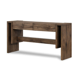 Beam Console Table, Rustic Fawn Veneer