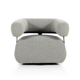 Gareth Swivel Chair, Torrance Silver by Four Hands