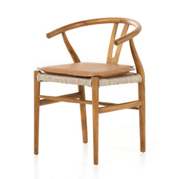 Muestra Dining Chair With Cushion - Whiskey Saddle