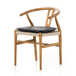 Muestra Dining Chair With Cushion - Pebble Black by Four Hands