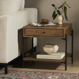 Eaton End Table - Dark Gunmetal