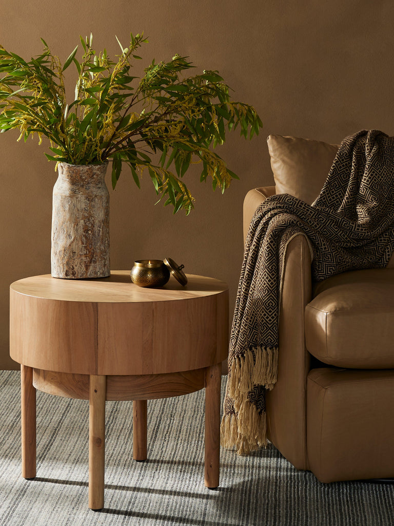 Atmore End Table-Amber Oak