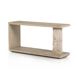 Darian Console Table - White Mahogany