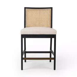 Antonia Cane Armless Counter Stool, Savile Flax by Four Hands