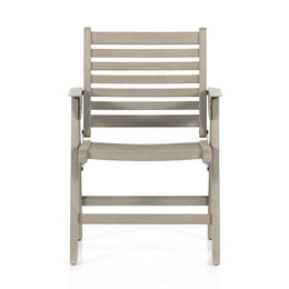 Pelter Outdoor Dining Chair - Weathered Grey by Four Hands