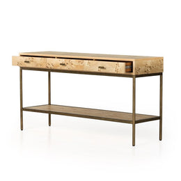 Mitzie Console Table-Mappa Burl