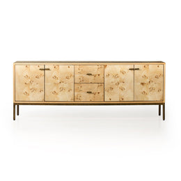 Mitzie Media Console-Mappa Burl