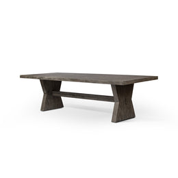 Tia Dining Table - Black Burnt Oak