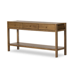 Meadow Console Table, Tawny Oak Veneer