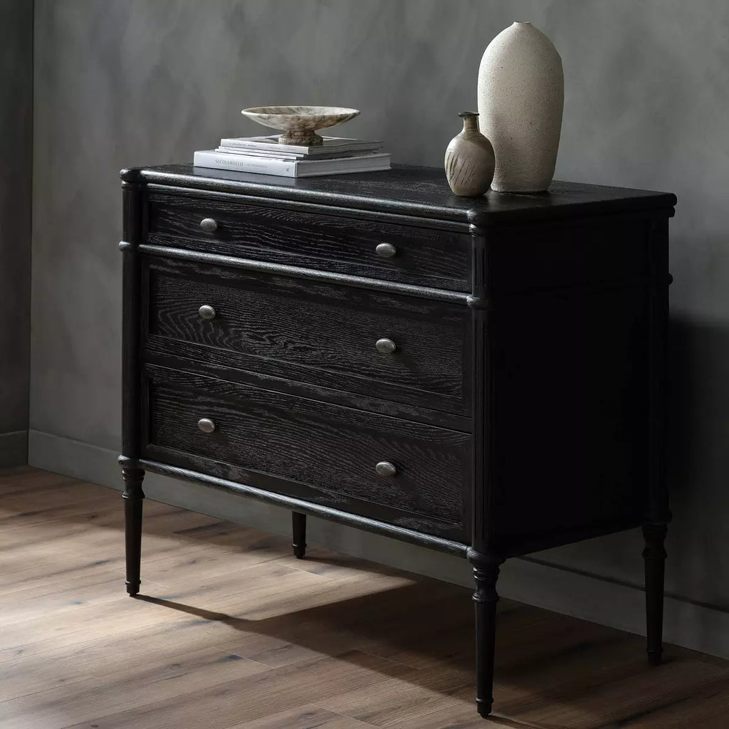 Toulouse Chest, Distressed Black Oak by Four Hands