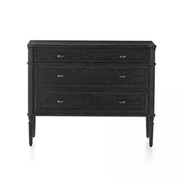 Toulouse Chest, Distressed Black Oak