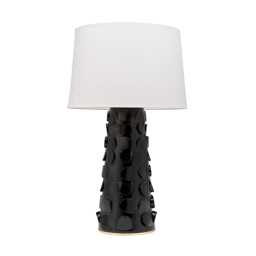 Naomi Table Lamp - Black/Gold Leaf