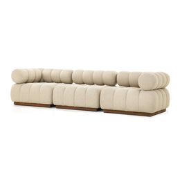 Roma Outdoor 3-Piece Sectional - Hayes Cream