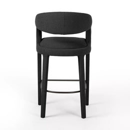 Hawkins Stool - Fiqa Boucle Charcoal by Four Hands