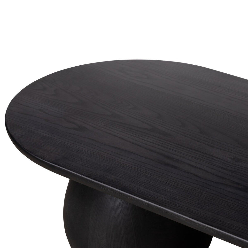 Merla Wood Coffee Table, Black Wash Ash Veneer by Four Hands