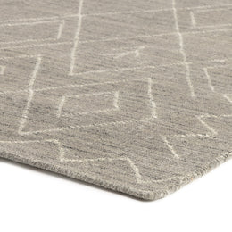 Nador Moroccan Hand Knotted Rug - Nador Grey