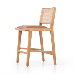 Sage Dining Counter Stool-Natural Cane, Butterscotch