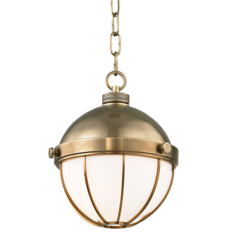 Sumner Pendant 10" - Aged Brass