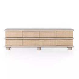 Hilary Media Console - Natural Cane by Four Hands