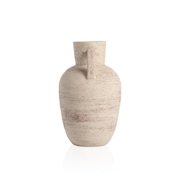 Pima Vase-Distressed Cream