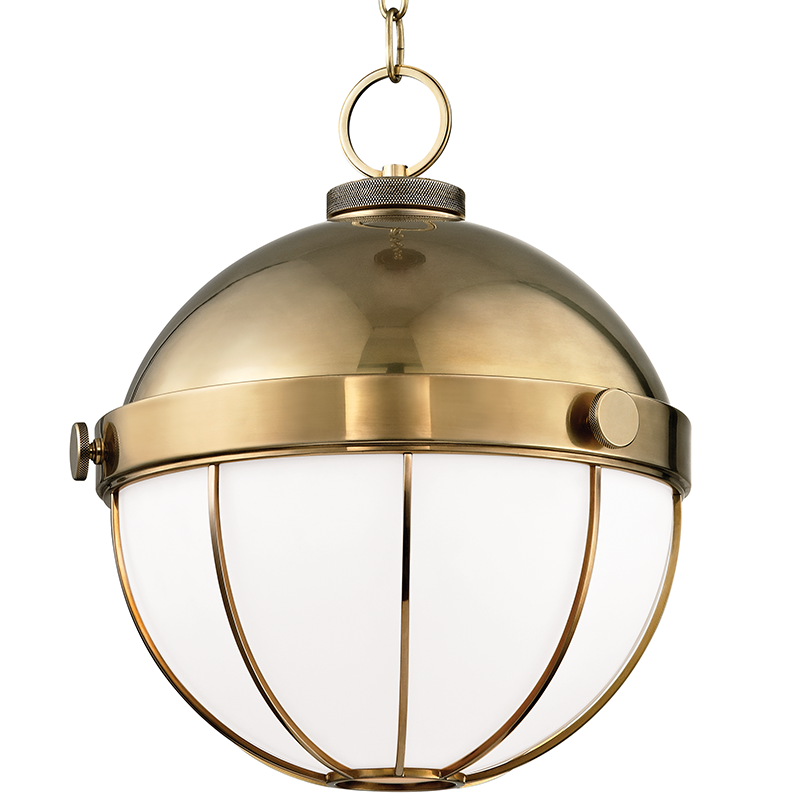 Sumner Pendant 16" - Aged Brass