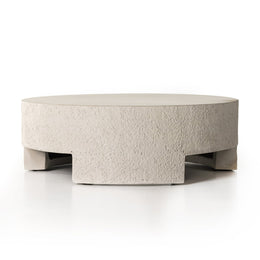 Kember Outdoor Coffee Table, Matte Stone bby Four Hands