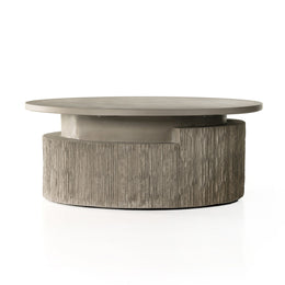 Huron Outdoor Coffee Table - Flint Concrete