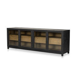 Millie Media Console - Drifted Matte Black