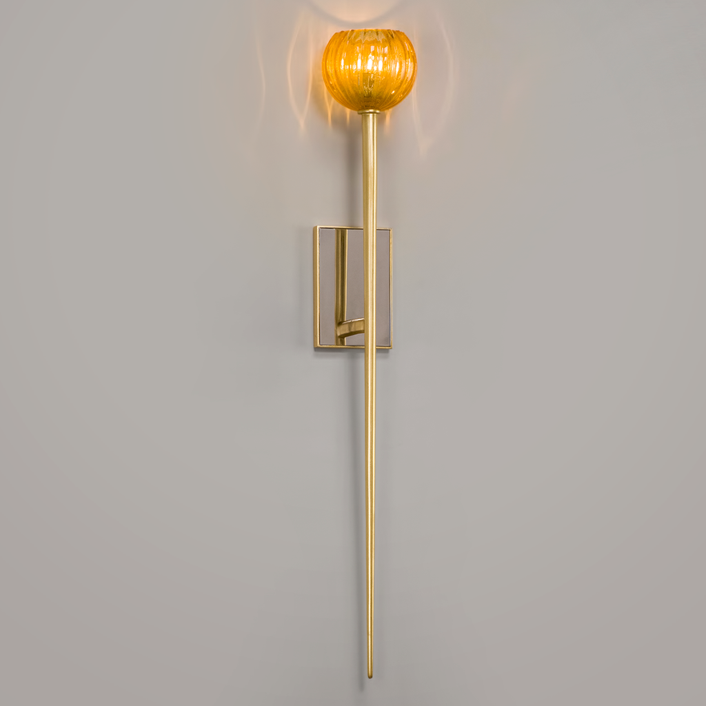 Merlin Wall Sconce 36" - Gold Leaf